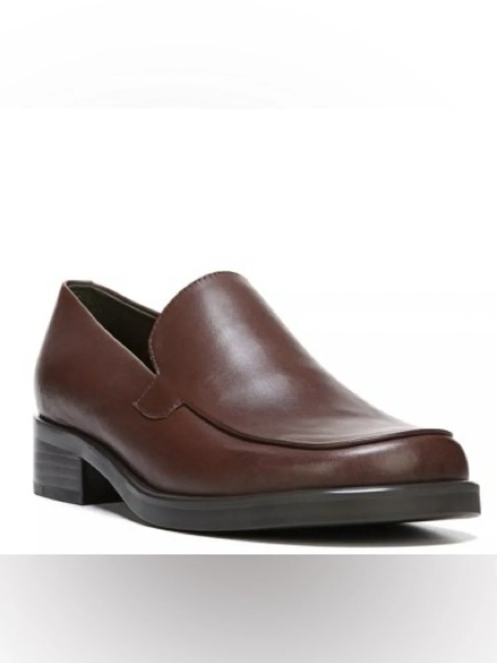 Franco Sarto L-Bocca Women's Brown Leather Slip-On Loafer - Picture 1 of 12